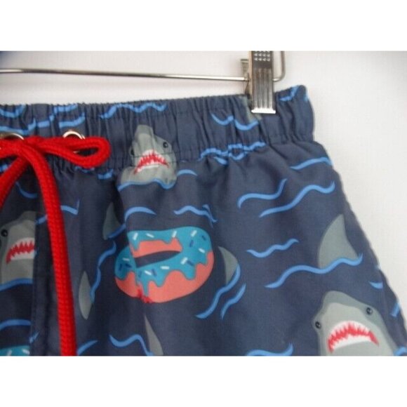 U.S, Surf Club Swim Trunks Men's Size Medium Lined Swimsuit Shorts Donut Sharks - Picture 3 of 8